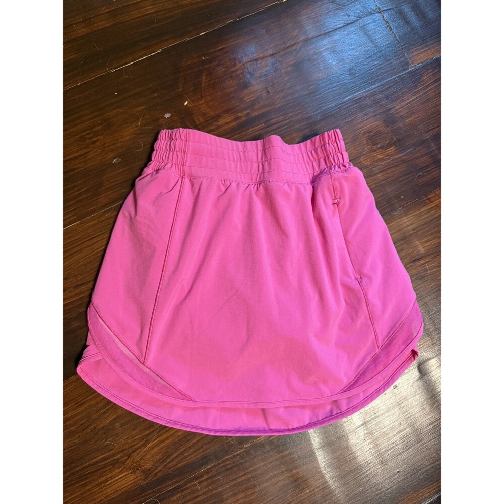 Lululemon Hotty Hot Lined Skirt Skort Women's 2 Hot Pink Pockets